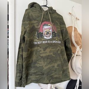 American Highway from Buckle Beer Camo Hoodie